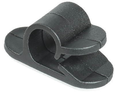 Клипса самоклеящаяся КС-1 черная (24шт)