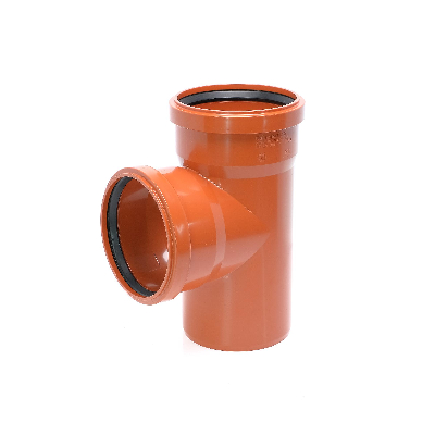 Тройник двухраструбный 87 град. 110 для наружной канализации
