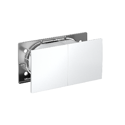 Розетка ATLASDESIGN двойная с заземлением со шторками сдвижная крышка 16А в сборе белый