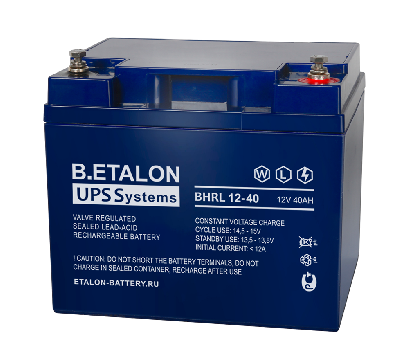 Аккумулятор B.ETALON BHRL 12В 40 А/ч