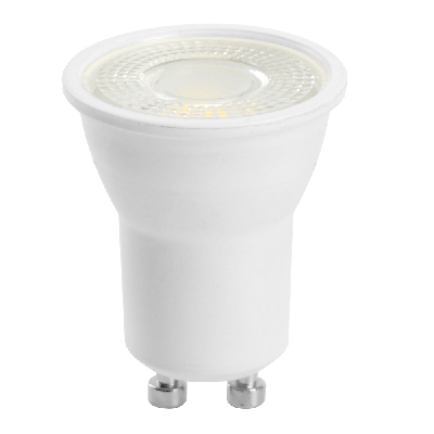 Лампа светодиодная LED 5вт 230в GU10 теплый с линзой 38 гр.