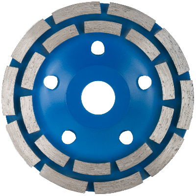 Диск алмазный шлифовальный, посадочный диаметр 22.2 мм, два ряда сегментов 125 мм