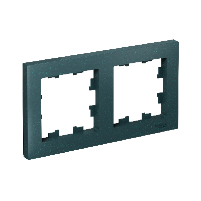 Рамка двухпостовая ATLASDESIGN универсальная изумруд