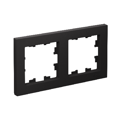 Рамка двухпостовая ATLASDESIGN универсальная карбон