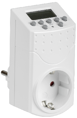 РТЭ-1 Розетка-таймер электр. 1мин 7дн 140on/off 16А IP20 IEK
