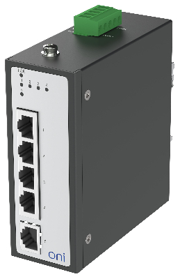 Коммутатор промышленный неуправляемый ISU-430 Ethernet 5 портов 10/100BaseT разъем RJ45 24В AC/12/24/48В DC с резервированием ONI