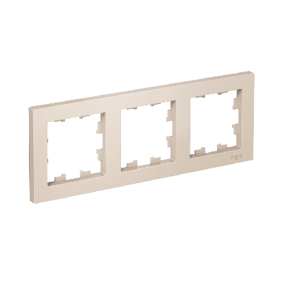 Рамка трехпостовая ATLASDESIGN универсальная бежевый