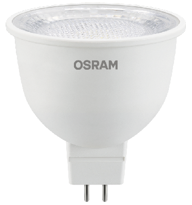 Лампа светодиодная LED 7Вт GU5.3 2700К 700Лм CRI95 спот 170-250В (замена 75Вт) OSRAM прозрачный рассеиватель