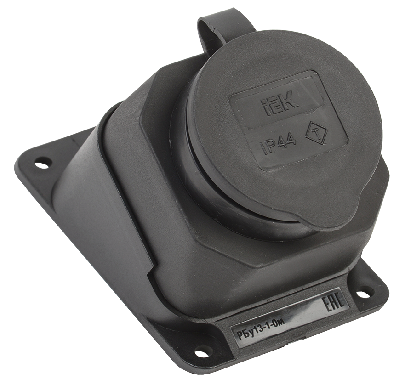 Розетка РБу13-1-0м защитная крышка угловая настенная ОМЕГА IP44