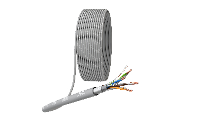 Кабель витая пара F/UTP 4x2x24 AWG Cat5e CU PVC 305м F-4-PVC