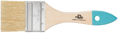Кисть флейцевая, натур. cветлая щетина, деревянная ручка 2'' (50 мм)