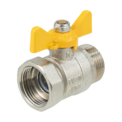 Кран шаровой для газа 1/2' ВН бабочка