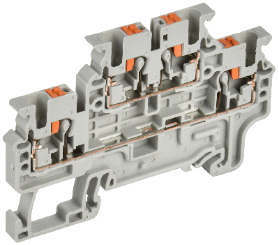 Колодка клеммная CP-ML 2 ур. 2,5мм2 серая IEK