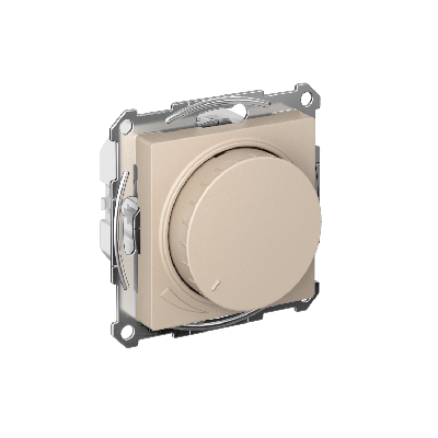 ATLASDESIGN СВЕТОРЕГУЛЯТОР (диммер) повор-нажим,  LED, RC, 400Вт, мех., ПЕСОЧНЫЙ