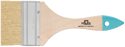 Кисть флейцевая, натур. cветлая щетина, деревянная ручка 3'' (75 мм)