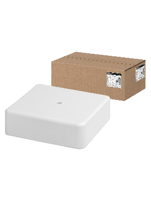 Коробка распаячная КР 100х100х29 ОП белая IP40
