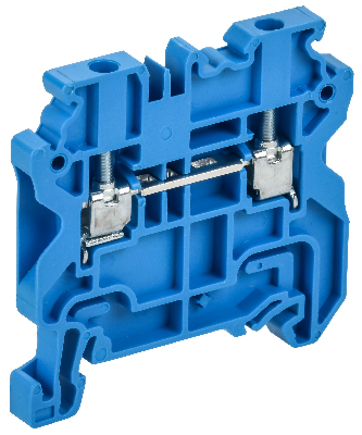 ARMAFIX Колодка клеммная CY2.5BU винтовая 2,5мм2 проходная синяя Ex IEK