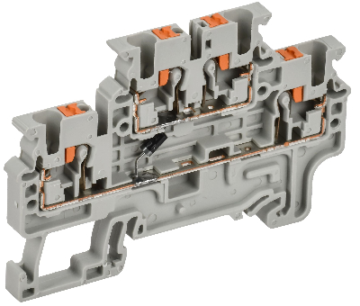 ARMAFIX Колодка клеммная CPDL2.5(E)D1 2х-уровневая с встроенным диодом IEK