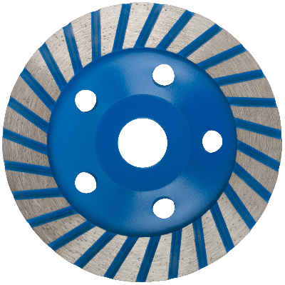 Диск алмазный шлифовальный, посадочный диаметр 22.2 мм, ''Турбо'' широкие сегменты 125 мм