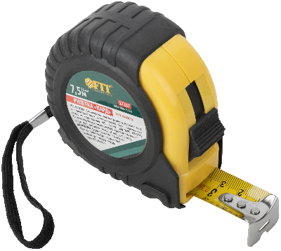 Рулетка прорезиненный корпус ''Хард'' 7.5 м x 25 мм