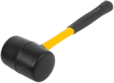 Киянка резиновая, фиберглассовая ручка 80 мм (900 гр)