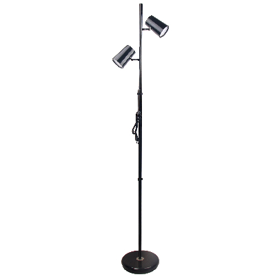 Торшер UЛм-T600 2х6W/4500K/DIM BLACK напольный светодиодный 2х6W Сенсорный выключатель Диммер черный