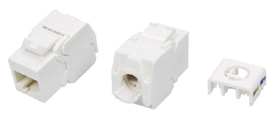 Вставка Keystone Jack RJ-45(8P8C)кат 5eToollessбелая