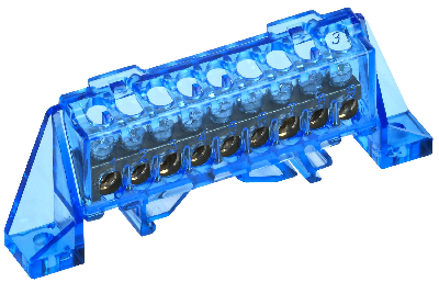 TEKFOR Шина N ноль в комбинированном DIN-изоляторе Стойка 6х9-9-С IEK