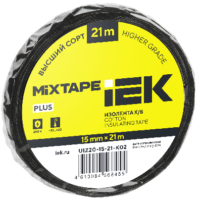 MIXTAPE 5 Изолента Х/Б 15мм 21м IEK