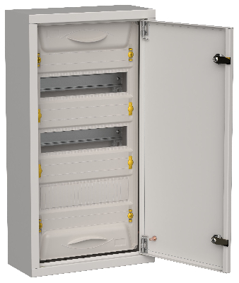 TITAN 5 Корпус металлический ЩРн-36 (1х36) 585х310х140мм IP31 серый (одна дверь) IEK