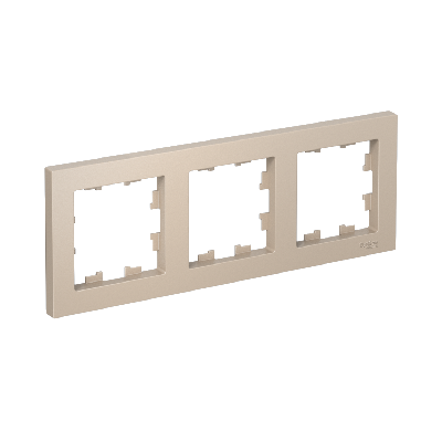 ATLASDESIGN рамка трехпостовая, универсальная, ПЕСОЧНЫЙ