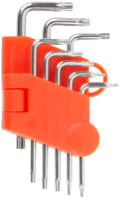 Ключи ''звездочки'' CrV 8 шт Т5-Т20, в пластиковом держателе