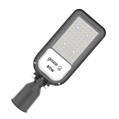 Светильник уличный светодиодный ДКУ-80 Вт 9600 Лм 5000K IP65 455х180х49 мм КСС Ш 120-260 В LED Qplus Gauss