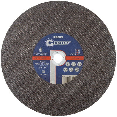 Профессиональный диск отрезной по металлу Т41-400 х 3.5 х 32 мм, Cutop Profi