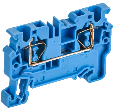 ARMAFIX Клемма пружинная CX4 BU 4мм2 проходная синяя IEK