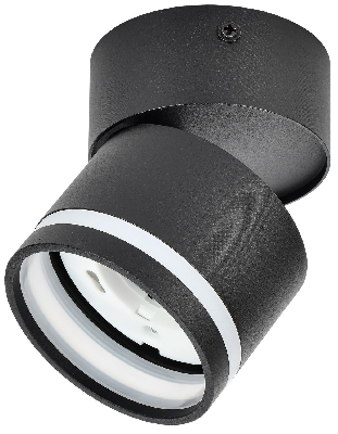 LIGHTING Светильник 4034 настенно-потолочный под лампу GX53 черный IEK