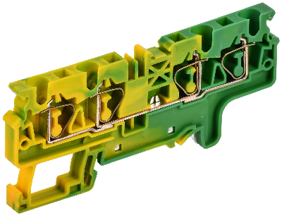 ARMAFIX Клемма пружинная CX4-4 PE 4мм2 четырехконтактная заземляющая IEK