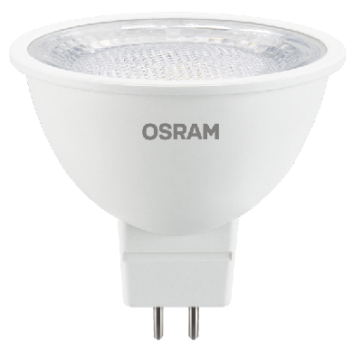 Лампа светодиодная LED 5Вт GU5.3 2700К 500Лм CRI95 спот 170-250В (замена 50Вт) OSRAM прозрачный рассеиватель