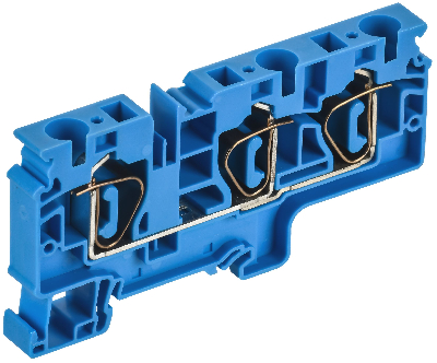 ARMAFIX Клемма пружинная CX10-3 BU 10мм2 трехконтактная синяя IEK