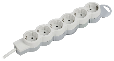 STANDARD Удлинитель У06 6 мест 2P+PE 5м 3х1,5мм2 16А белый