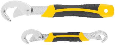 Ключи универсальные, прорезиненные ручки, 2 шт (9-22 мм, 23-32 мм)