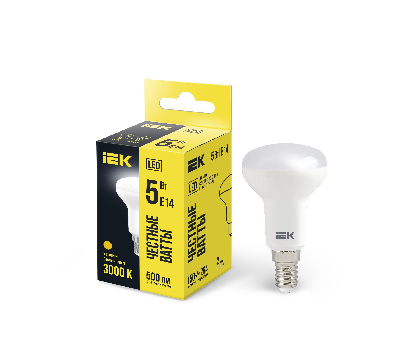 Лампа светодиодная LED рефлекторная 5вт E14 R50 тепло-белый ECO