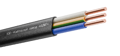 Кабель силовой ППГ-П нг(А)-HF 3х1.5ок(N.PE)-0.66 однопроволочный черный (барабан)