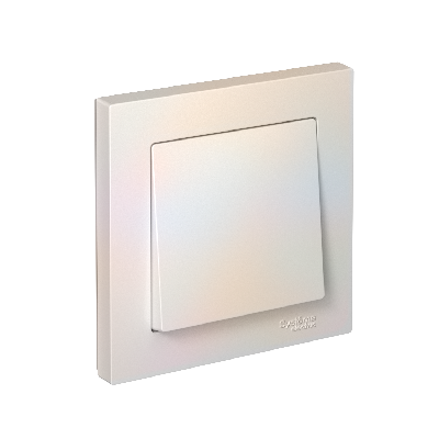 Выключатель одноклавишный ATLASDESIGN схема 1 10АХ в сборе жемчуг