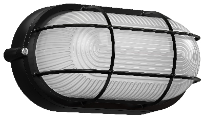 Светильник НПП-60w овальный с решеткой IP54