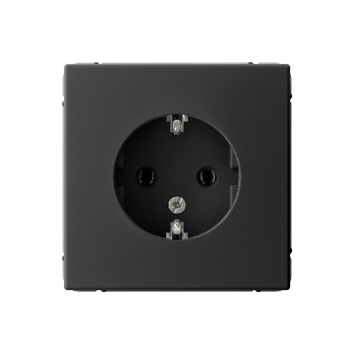 ARTGALLERY розетка с заземлением, 16А, механизм, карбон