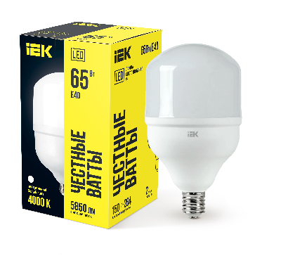 Лампа светодиодная LED 65вт Е40 белый