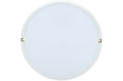 Светильник светодиодный ДБП-12w 4000К 1140Лм IP54 круглый пластиковый белый