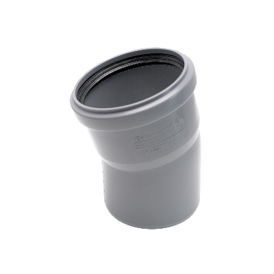 Отвод канализационный 90х15 град.