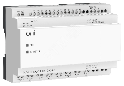Модуль ПЛК 410 ЦПУ 8 DI 6 UI (0-10 В/DI) 8 RO 12В-24В DC или 24В AC с Ethernet портом без экрана